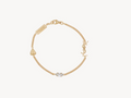 YSL CASSANDRE heart charm bracelet